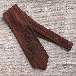 Vintage Liberty House Red and Brown Striped Tie